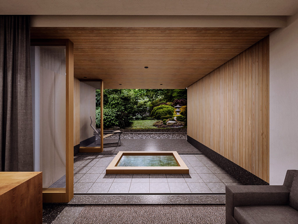 直島旅館　ろ霞　露天風呂付き客室のスイートルームとなります